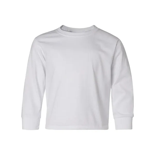 Youth long sleeve shirt with moisture wicking and double-stitched finishes.... from ASI 84358 S&S Activewear