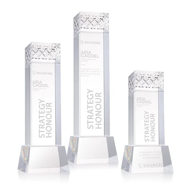 The Velson Award on Base is a striking optical crystal piece... from ASI 84592 St Regis Group / St Regis