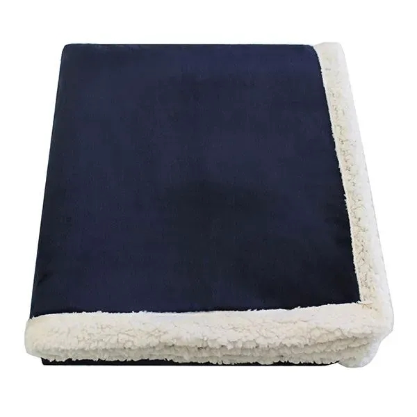 50" x 60" reversible soft plush throw with faux lambswool... from ASI 73520 Neet Feet / Kanata Blanket