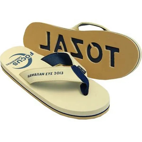 Flip flops with 3-layer 18mm EVA sole with arch support, fabric... from ASI 73520 Neet Feet / Neet Feet