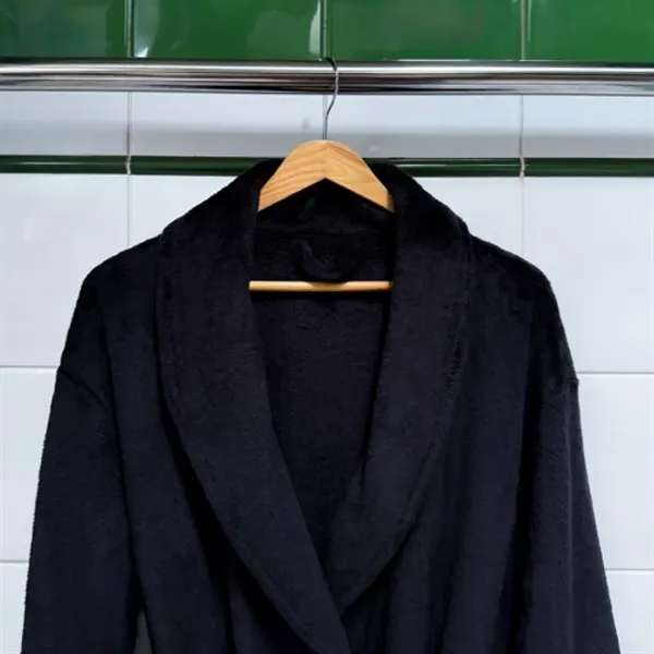 Super soft polyester unisex lounging robe with shawl collar, patch pockets... from ASI 73520 Neet Feet / Kanata Blanket