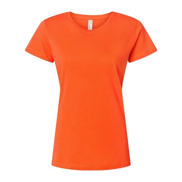 Women's fine jersey longer length T-shirt. Blank product.... from ASI 84358 S&S Activewear