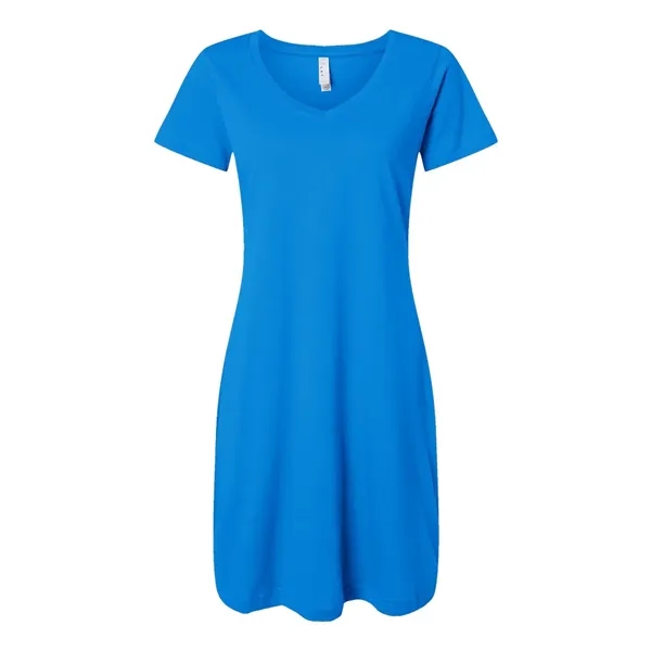 Women's fine jersey V-neck cover up. Blank product.... from ASI 84358 S&S Activewear