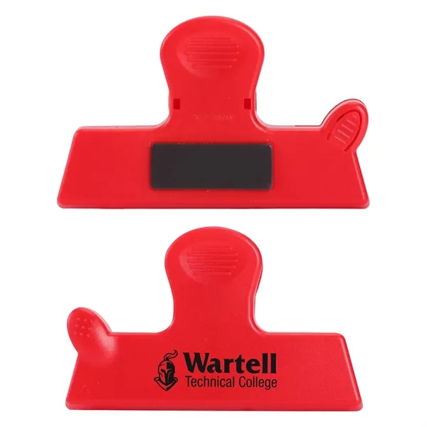 Magnetic Bag Clip with Knife Opener... from ASI 36730 Ariel Premium Supply Inc