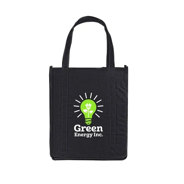 Non-woven grocery tote bag with 20" long reinforced handles and 8"... from ASI 79530 Prime Line
