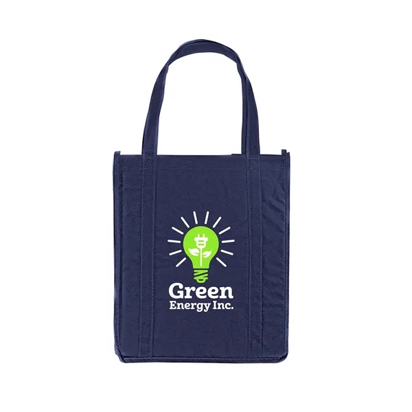 Non-woven grocery tote bag with 20" long reinforced handles and 8"... from ASI 79530 Prime Line