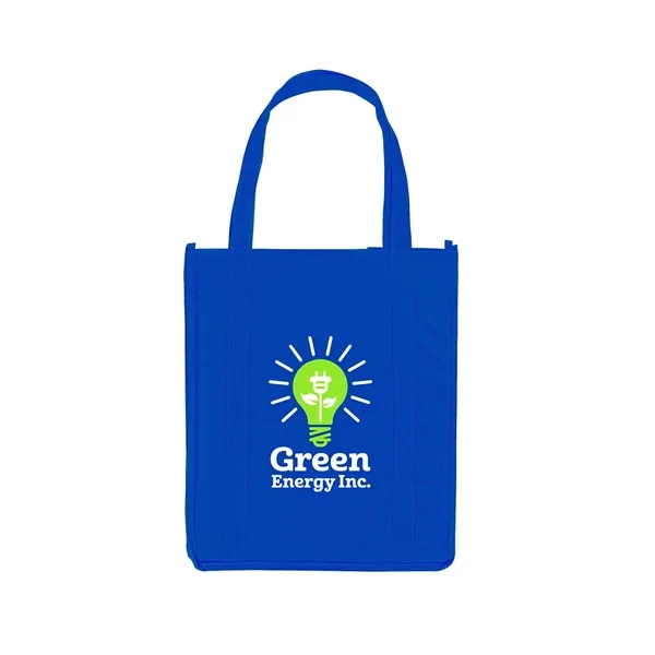 Non-woven grocery tote bag with 20" long reinforced handles and 8"... from ASI 79530 Prime Line