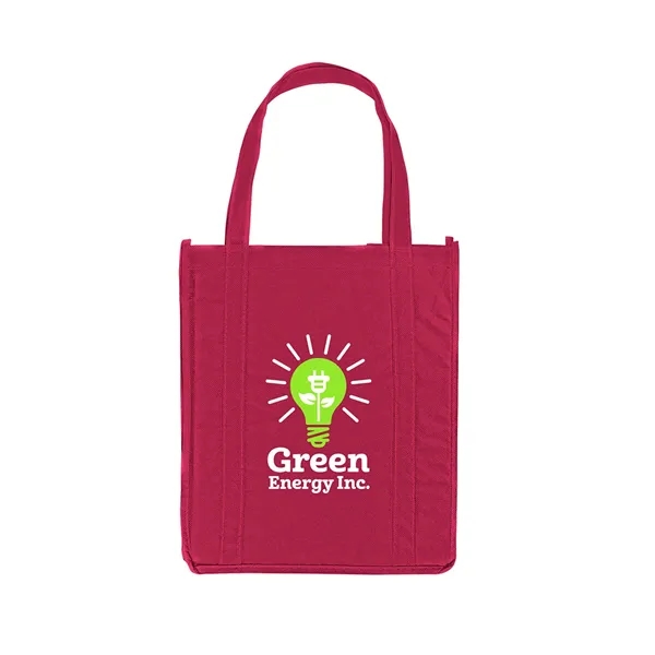 Non-woven grocery tote bag with 20" long reinforced handles and 8"... from ASI 79530 Prime Line