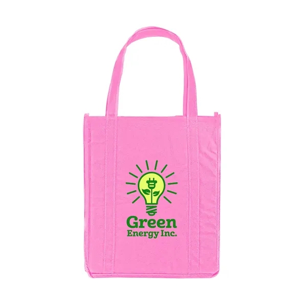 Non-woven grocery tote bag with 20" long reinforced handles and 8"... from ASI 79530 Prime Line
