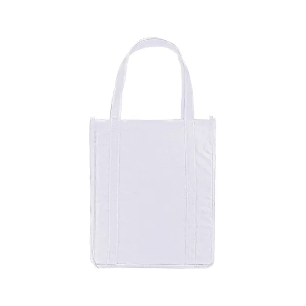 Non-woven grocery tote bag with 20" long reinforced handles and 8"... from ASI 79530 Prime Line