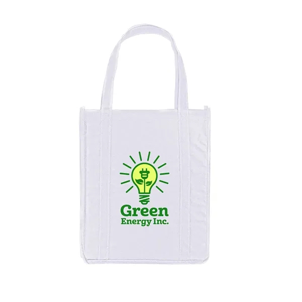 Non-woven grocery tote bag with 20" long reinforced handles and 8"... from ASI 79530 Prime Line