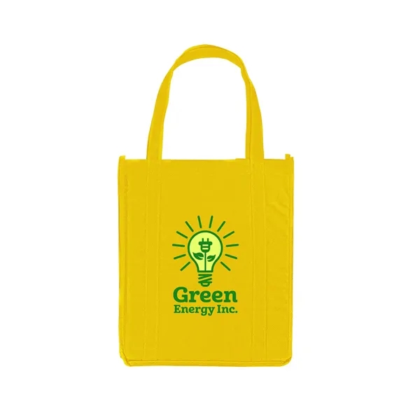 Non-woven grocery tote bag with 20" long reinforced handles and 8"... from ASI 79530 Prime Line