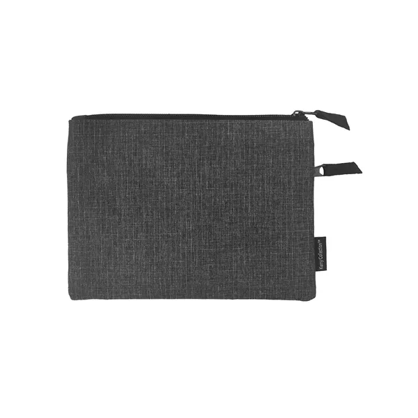 8.5" x 6.25" x 0.5" pouch with a zippered main compartment... from ASI 79530 Prime Line