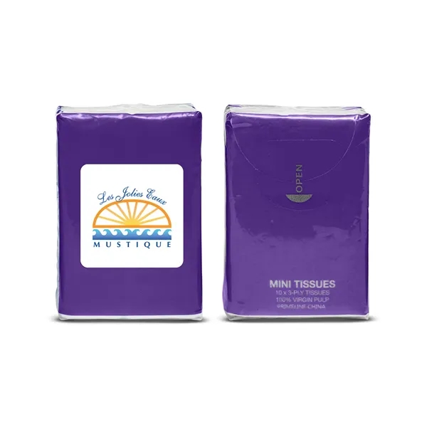 Re-sealable, non-refillable, miniature tissue pack with ten 3-ply tissues.... from ASI 79530 Prime Line