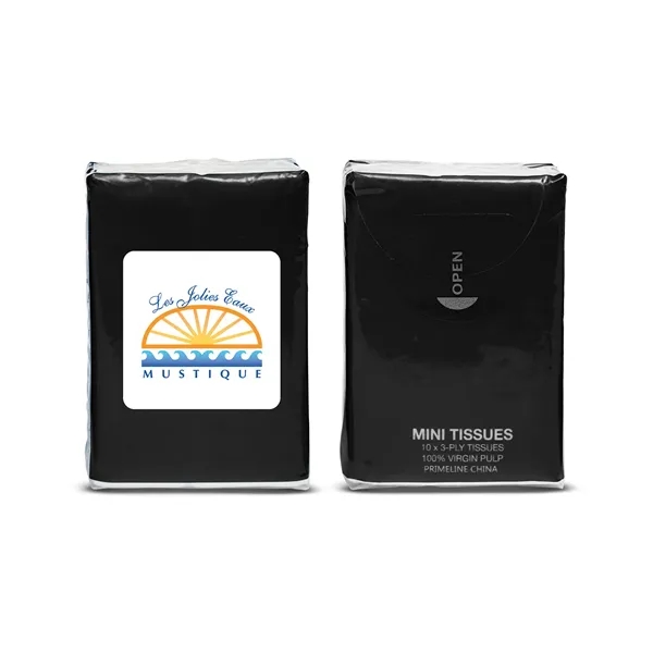 Re-sealable, non-refillable, miniature tissue pack with ten 3-ply tissues.... from ASI 79530 Prime Line