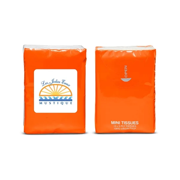 Re-sealable, non-refillable, miniature tissue pack with ten 3-ply tissues.... from ASI 79530 Prime Line