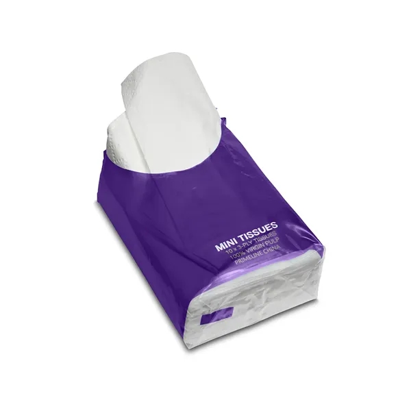 Re-sealable, non-refillable, miniature tissue pack with ten 3-ply tissues.... from ASI 79530 Prime Line