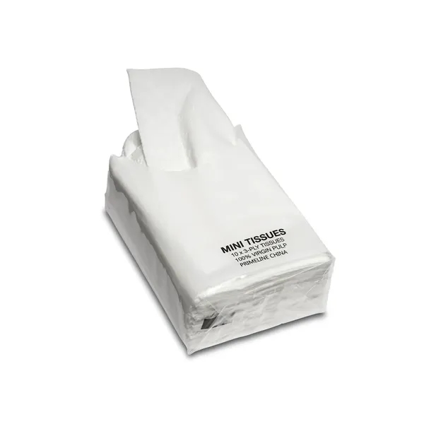 Re-sealable, non-refillable, miniature tissue pack with ten 3-ply tissues.... from ASI 79530 Prime Line