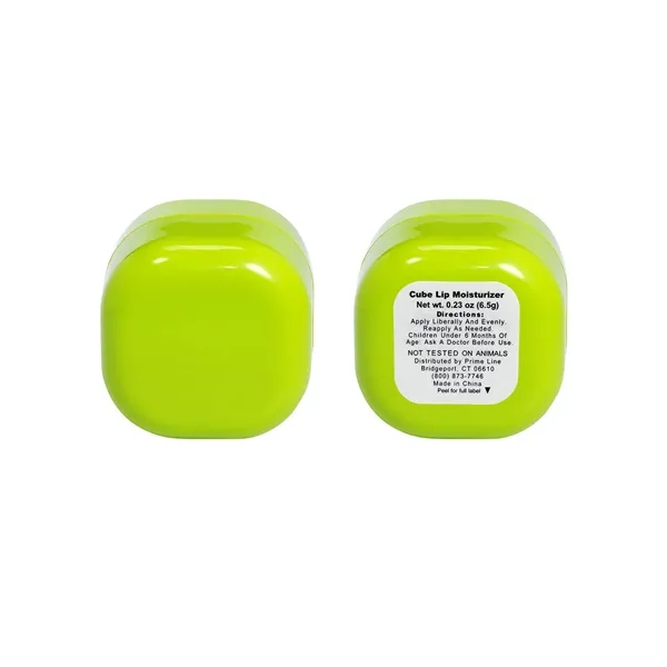 Vanilla scented lip balm in plastic cube shaped container.... from ASI 79530 Prime Line