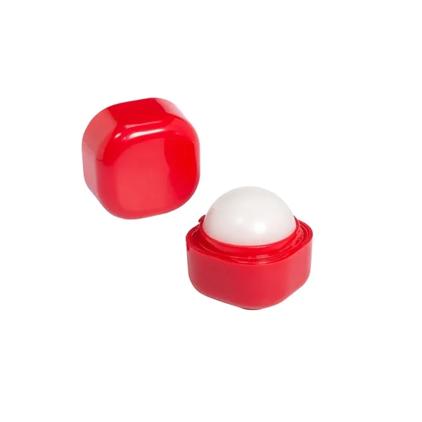 Vanilla scented lip balm in plastic cube shaped container.... from ASI 79530 Prime Line