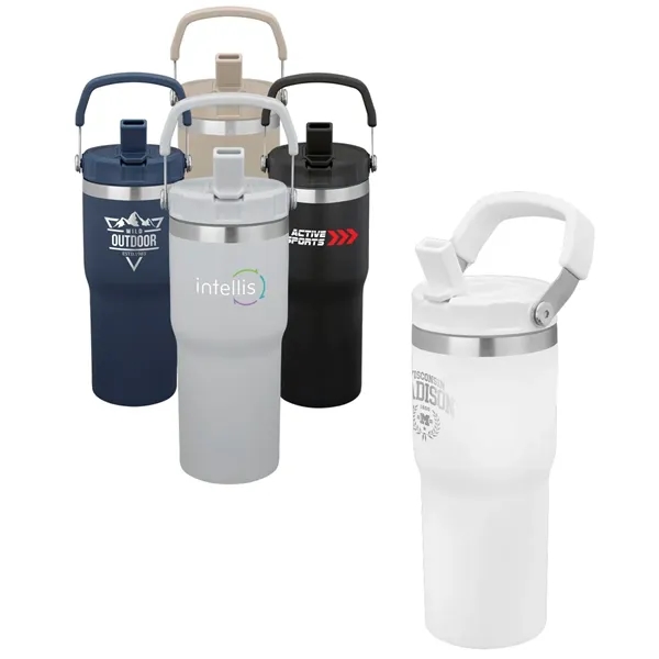 20oz Urban Peak® Pinnacle Flip Straw Tumbler... from ASI 89320 Starline USA Inc