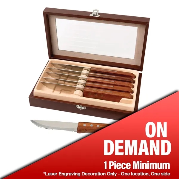 Niagara Cutlery™ Rosewood 6-Piece Steak Knife Set... from ASI 89320 Starline USA Inc