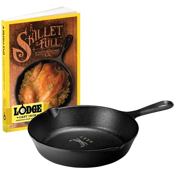 Lodge® 8" Cast Iron/Skillet Full Cookbook Gift Set... from ASI 89320 Starline USA Inc