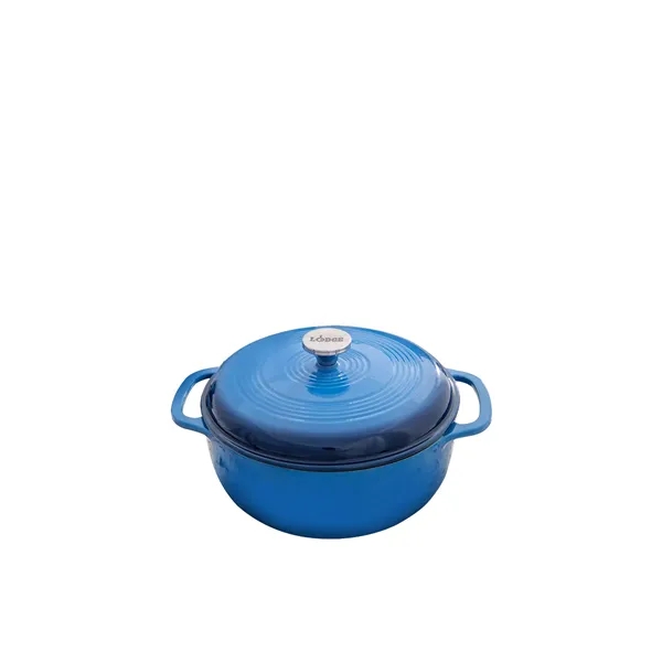 Lodge® 6 Qt Blue Enameled Cast Iron Dutch Oven... from ASI 89320 Starline USA Inc