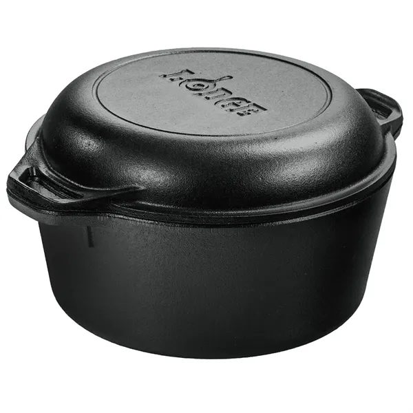 Lodge® 5 Qt Cast Iron Double Dutch Oven... from ASI 89320 Starline USA Inc