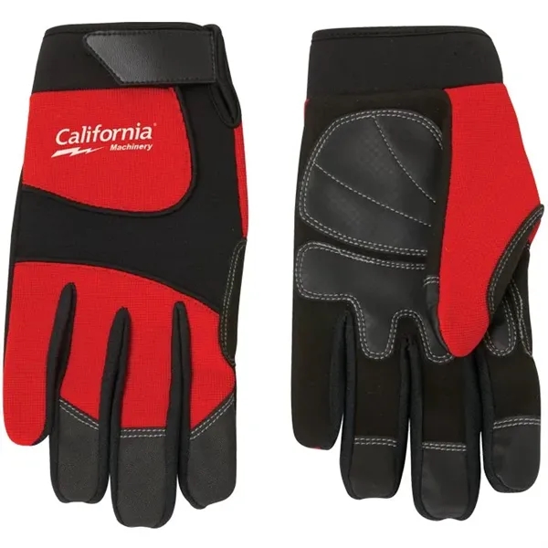 Synthetic Leather Palm Mechanic Style Glove... from ASI 89320 Starline USA Inc