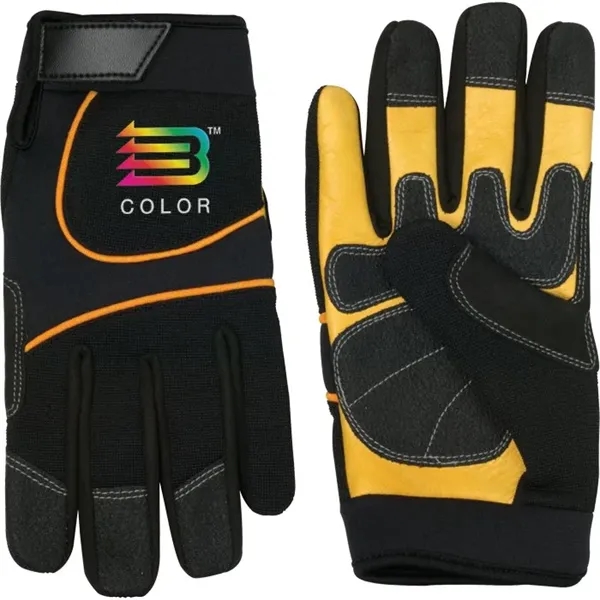 Cow Palm Mechanic Glove... from ASI 89320 Starline USA Inc