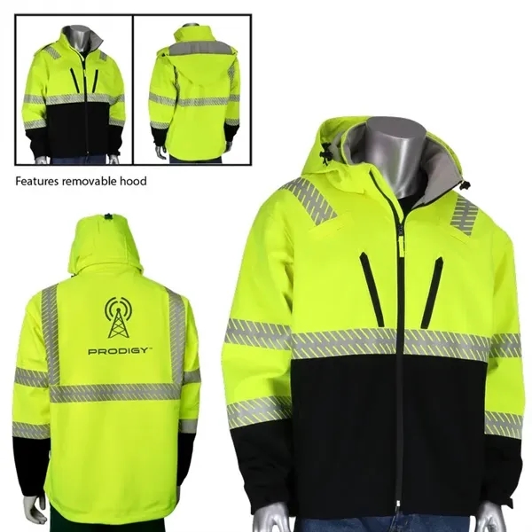 Class 3 Ripstop Softshell Black Bottom Jacket... from ASI 89320 Starline USA Inc