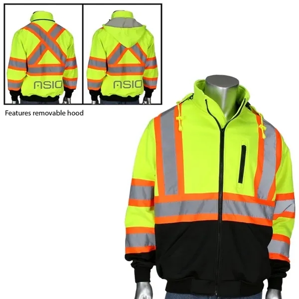 Two-Tone X-Back Full Zip Grid Fleece Sweatshirt... from ASI 89320 Starline USA Inc