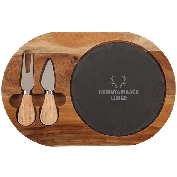 Bon Appetit Slate Cheese Set... from ASI 67866 Logomark/Valumark