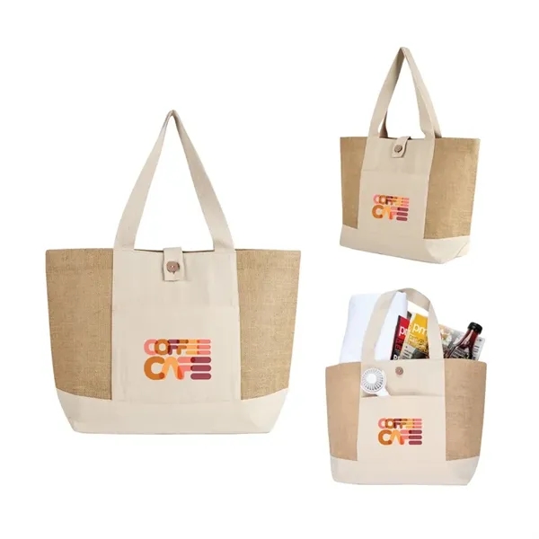 Emma Jute and Cotton Shopper Tote... from ASI 67866 Logomark/Valumark