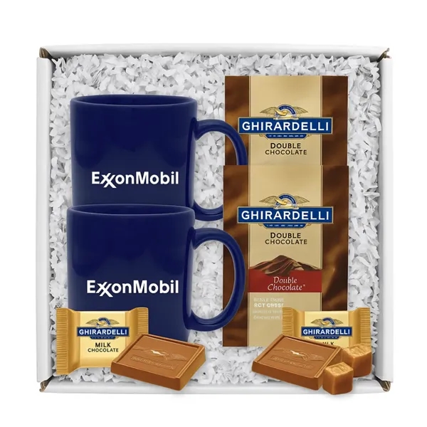 Mugs with Ghirardelli Cocoa and Chocolate Boxed... from ASI 89971 Stuff A Mug
