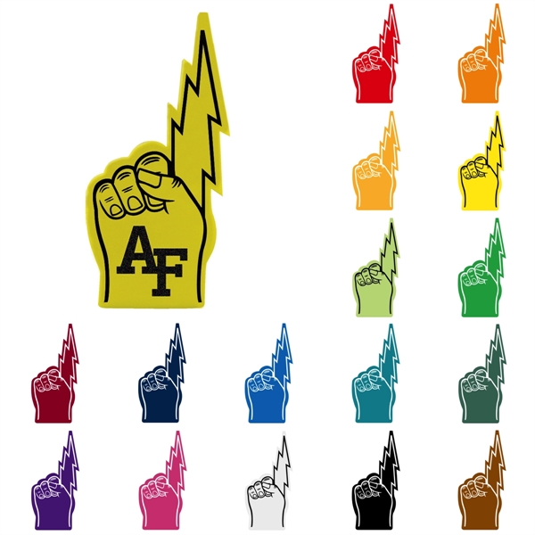 Foam lightning bolt hand, 18" x 8.75" x 1" with a... from ASI 54886 Foamworx / FoamWorx