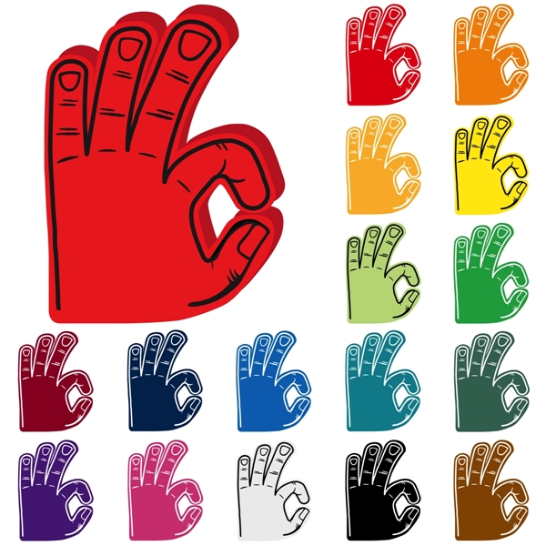 Foam basketball 3 point mitt, 11.2" x 15" with a slit... from ASI 54886 Foamworx / FoamWorx