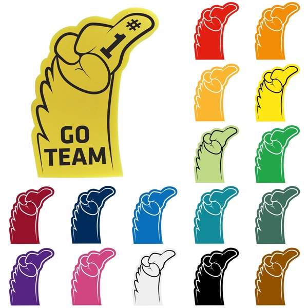 Foam #1 mascot hand, 16" x 12.5" with a slit for... from ASI 54886 Foamworx / FoamWorx