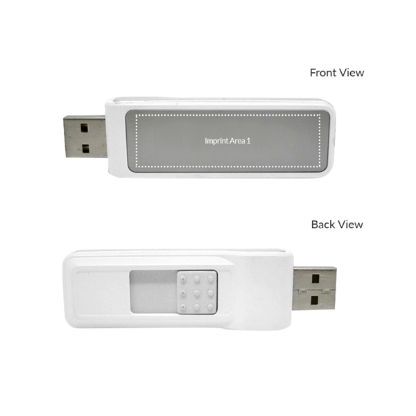 Retractable USB flash drive that lights up your logo when plugged... from ASI 37218 Athena Promo (tm)