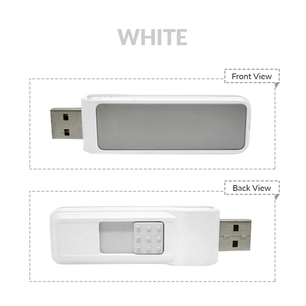 Retractable USB flash drive that lights up your logo when plugged... from ASI 37218 Athena Promo (tm)