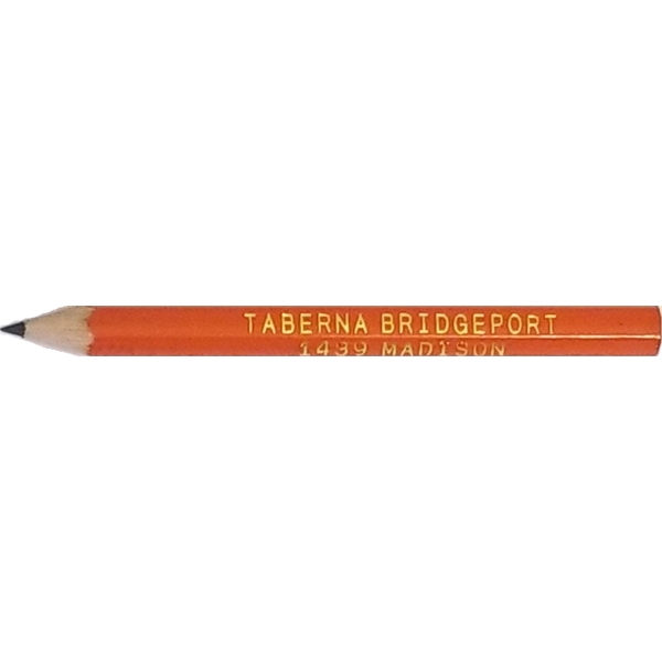 Round golf pencil, without eraser, hot/foil stamped, made in USA. Printed... from ASI 79951 Promosafe / Promosafe