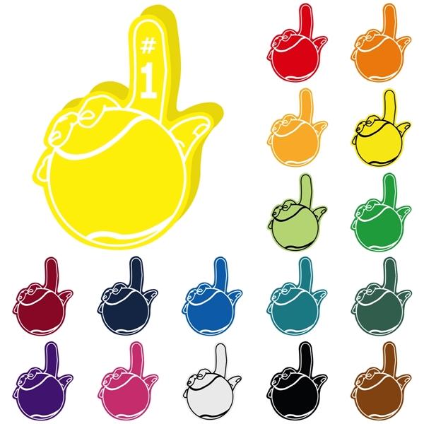 Foam tennis ball hand, 17.75" x 14" x 1" with a... from ASI 54886 Foamworx / FoamWorx