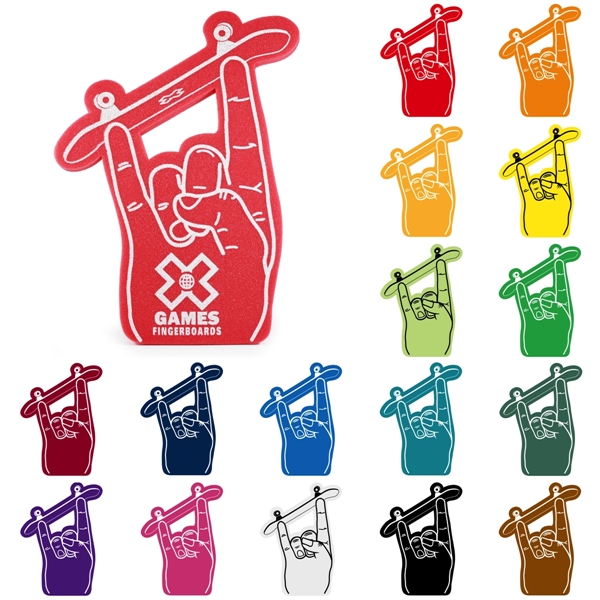 Open cell foam skateboard horn hand shape cheering novelty.... from ASI 54886 Foamworx / FoamWorx