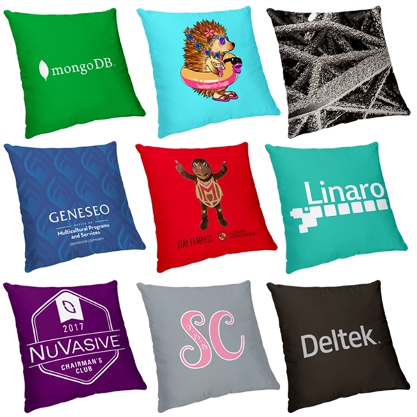 Sublimated Small Throw Pillow - 12" x 12" - Promote Your... from ASI 67557 LimeLight Ent / Limelight USA