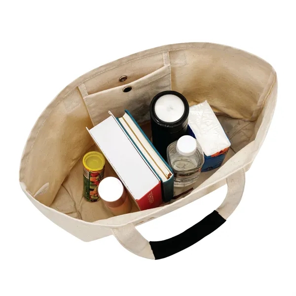 Large cotton canvas tote bag plus 1 color silkscreen imprint on... from ASI 37218 Athena Promo (tm)