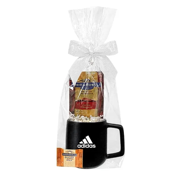 14 oz Black/Grey Mug with Cocoa and Chocolate... from ASI 89971 Stuff A Mug
