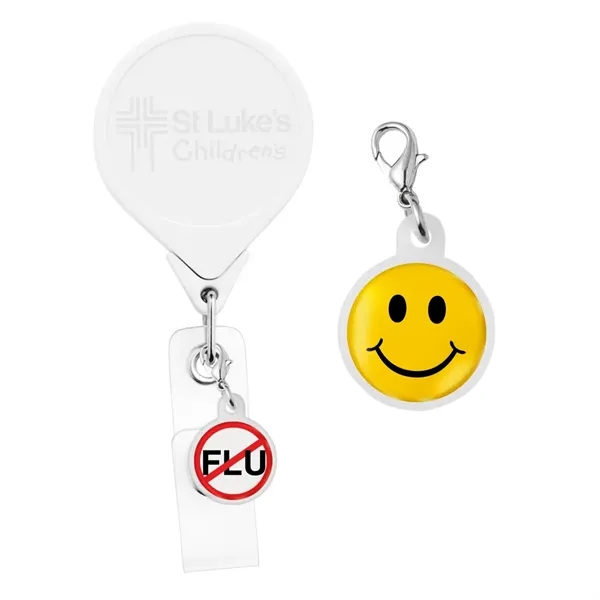 Star badge reel charm. Polydome decoration.... from ASI 49470 DEVARA