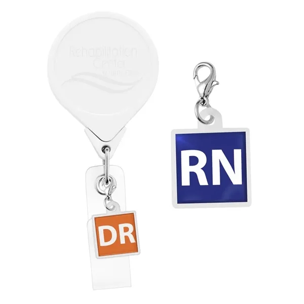 Star badge reel charm. Polydome decoration.... from ASI 49470 DEVARA