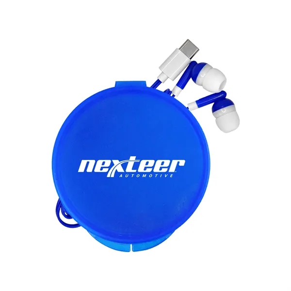 Round Type C Ear Bud Case... from ASI 30208 A P Specialties / AP Specialties